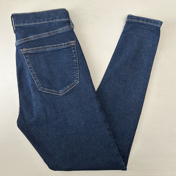 Topshop Jamie Skinny Jeans High Rise Ankle Length Dark Indigo Blue Size 26 - Picture 14 of 16
